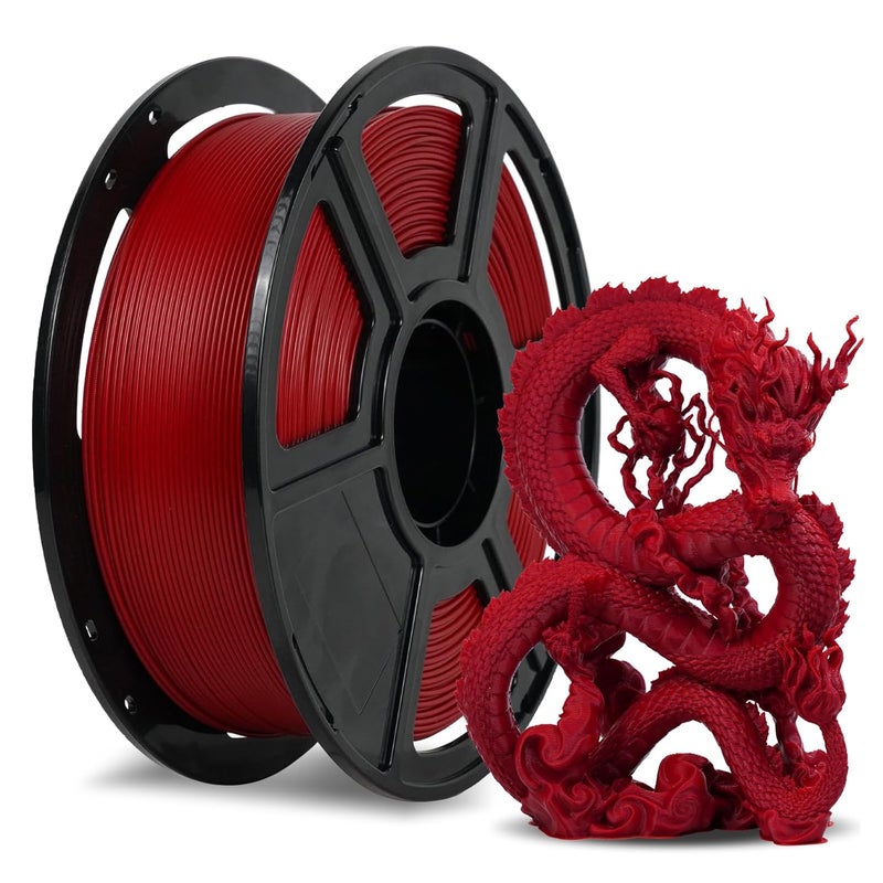 FLASHFORGE Rapid PLA Filament 1.75mm Ruby Red, 500mm/s High Speed Printing, 3D Printer Filament 1kg Spool, Dimensional Accuracy +/- 0.02mm, Enjoy Exceptional Print Quality - Image 1